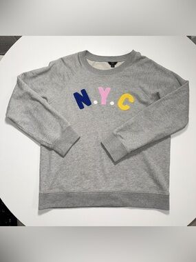 J. Crew NYC Graphic Long Sleeve Sweatshirt